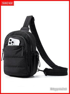 Small Puffer Sling Bag Crossbody Hobo Handbag RFID Quilted